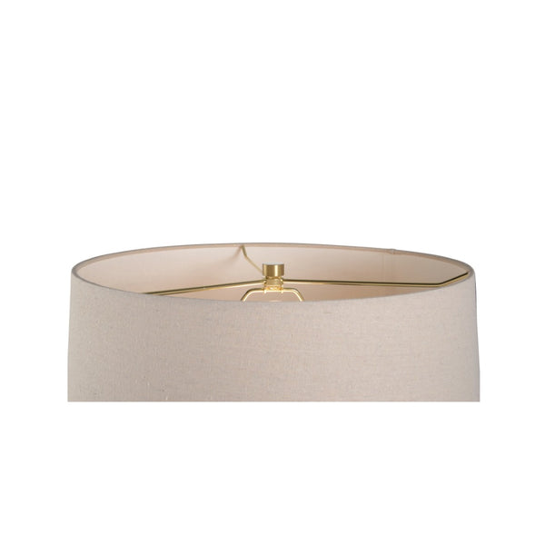 Wildwood Taiga Hand-Turned Ceramic Table Lamp — Shiga Ombré Glaze, Sandy To Earth Tones, Ambient Accent Light 61319-2