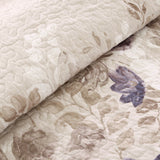 Madison Park Luna Transitional 6 Piece Printed Quilt Set with Throw Pillows MP13-2122 Taupe