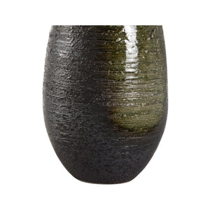 Wildwood Minato Shigaraki Table Lamp — Handcrafted Ceramic With Reactive Green-Brown Glaze For Ambient Light 61325-2