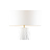 Satin Folds Lamp White/Cream 61350-WILDWOOD Wildwood