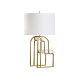 Cinzia Lamp Gold, White/Cream 61352-WILDWOOD Wildwood