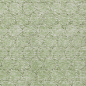 Homeroots 3' X 5' Geometric Washable Area Rug For Indoor & Outdoor Spaces - Durable & Stylish Design Sage Polyester 613533