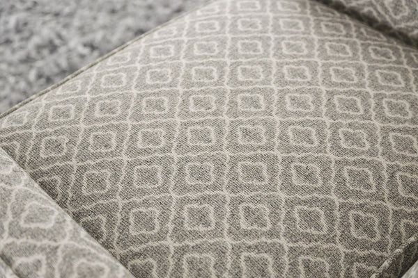 English Elm Transitional High Back Stripe Chair with Rolled Arms for Coastal Comfort and Supportive Seating Appeal Gold,Gray 32 L x 35 W x 30 H B2741P378479