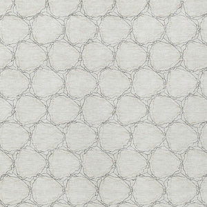 HomeRoots 5' Modern Ivory and Black Geometric Area Rug - Stylish, Washable, Ideal for Indoor and Outdoor Spaces 5' X 8' 613555