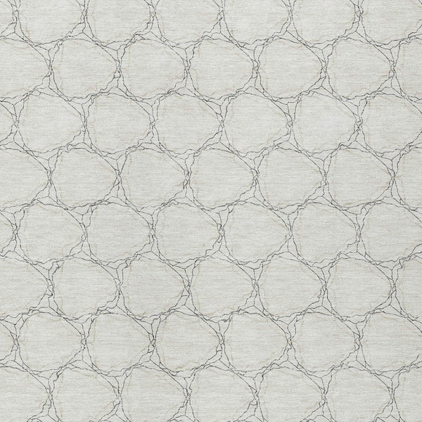 HomeRoots 5' Modern Ivory and Black Geometric Area Rug - Stylish, Washable, Ideal for Indoor and Outdoor Spaces 10' X 14' 613559
