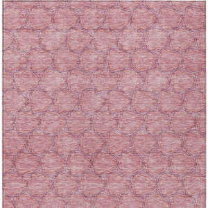HomeRoots 5' Vibrant Pink and Purple Geometric Area Rug for Indoor and Outdoor Spaces - Durable & Washable! 5' X 8' 613567