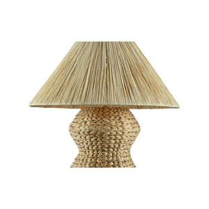 Wildwood Gael Handwoven Rattan Table Lamp — 29" Sculptural Ambient Lighting For Coastal, Boho & Modern Spaces 61357