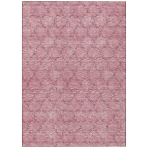HomeRoots 5' Vibrant Pink and Purple Geometric Area Rug for Indoor and Outdoor Spaces - Durable & Washable! 10' X 14' 613571