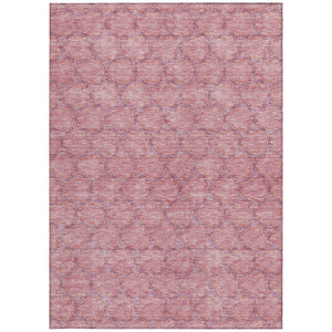 HomeRoots 5' Vibrant Pink and Purple Geometric Area Rug for Indoor and Outdoor Spaces - Durable & Washable! 10' X 14' 613571