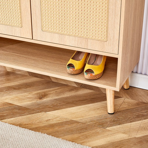 English Elm Multi-Functional Modern Minimalist Mdf Shoe Cabinet - Stylish Storage For Nordic & Industrial Homes W3226P278927