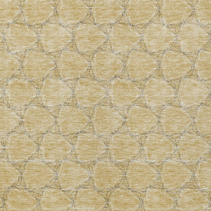 HomeRoots 5' Durable Wheat and Gray Geometric Area Rug – Versatile, Washable Design for Indoor and Outdoor Use 10' X 14' 613601