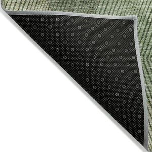 HomeRoots 5' Washable Argyle Area Rug in Mint Green & Sage – Durable, Stylish for Indoor & Outdoor Spaces 8' X 10' 613690