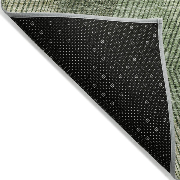 HomeRoots 5' Washable Argyle Area Rug in Mint Green & Sage – Durable, Stylish for Indoor & Outdoor Spaces 9' X 12' 613691