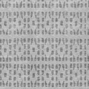HomeRoots 5' Gray and Ivory Geometric Area Rug - Durable, Washable, Stylish Accent for Indoor or Outdoor Use 10' X 14' 613776