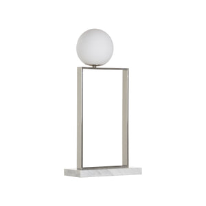 Milano Table Lamp Silver, White/Cream 61383-WILDWOOD Wildwood