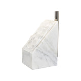 Stone Table Lamp White/Cream, Silver 61387-WILDWOOD Wildwood