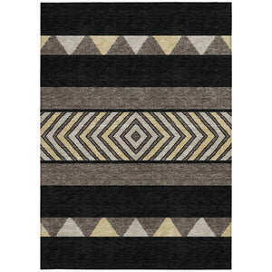 HomeRoots 5' Southwestern Indoor Outdoor Area Rug - Durable, Washable, Stylish, Perfect for High-Traffic Spaces 5' X 8' 613886