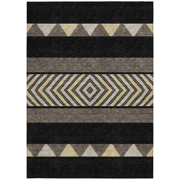 HomeRoots 5' Southwestern Indoor Outdoor Area Rug - Durable, Washable, Stylish, Perfect for High-Traffic Spaces 5' X 8' 613886