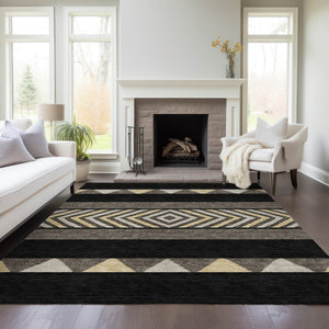 HomeRoots 5' Southwestern Indoor Outdoor Area Rug - Durable, Washable, Stylish, Perfect for High-Traffic Spaces 5' X 8' 613886