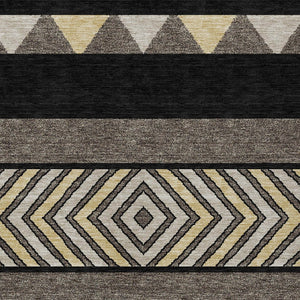 HomeRoots 5' Southwestern Indoor Outdoor Area Rug - Durable, Washable, Stylish, Perfect for High-Traffic Spaces 9' X 12' 613889