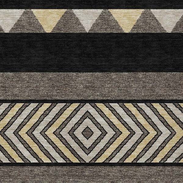 HomeRoots 5' Southwestern Indoor Outdoor Area Rug - Durable, Washable, Stylish, Perfect for High-Traffic Spaces 9' X 12' 613889