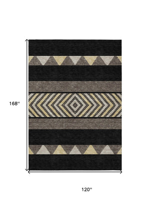 HomeRoots 5' Southwestern Indoor Outdoor Area Rug - Durable, Washable, Stylish, Perfect for High-Traffic Spaces 10' X 14' 613890