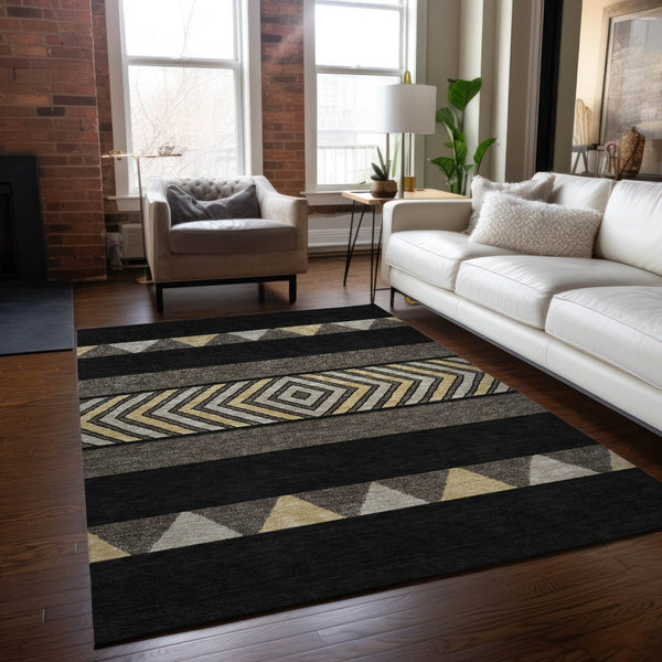 HomeRoots 5' Southwestern Indoor Outdoor Area Rug - Durable, Washable, Stylish, Perfect for High-Traffic Spaces 10' X 14' 613890