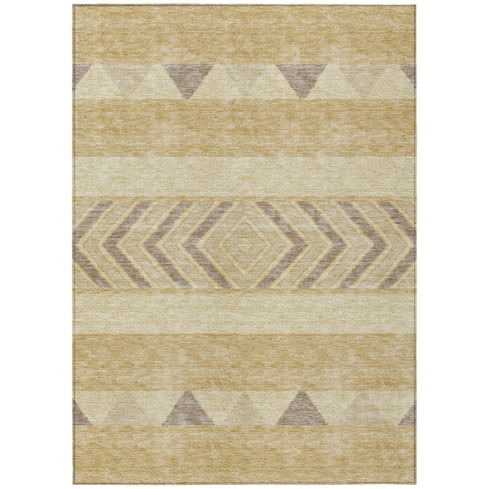 HomeRoots 5' Southwestern Area Rug - Washable, Stain-Resistant, Durable Indoor/Outdoor Design for Any Space 8' X 10' 613906