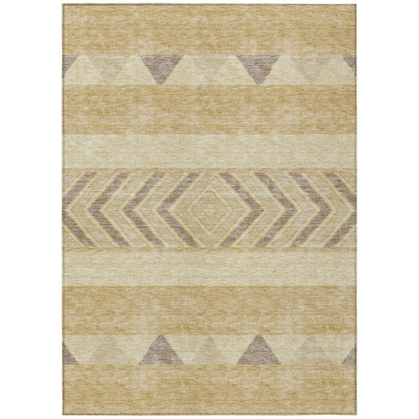 HomeRoots 5' Southwestern Area Rug - Washable, Stain-Resistant, Durable Indoor/Outdoor Design for Any Space 10' X 14' 613908