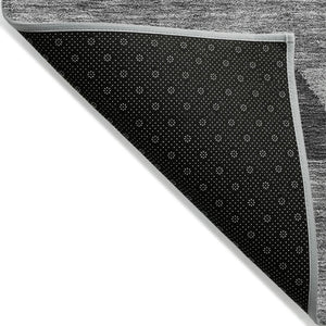 HomeRoots 5' Versatile Gray Charcoal and Silver Southwestern Indoor Outdoor Area Rug for Stylish Living Spaces 8' X 10' 613912