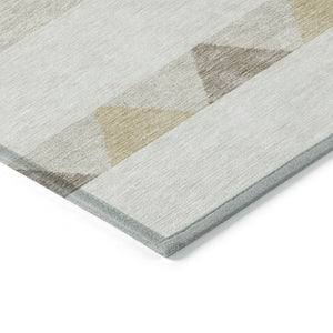 HomeRoots 5' Southwestern Indoor Outdoor Area Rug – Stylish Ivory, Beige & Taupe Design, Machine Washable, Durable 10' X 14' 613920