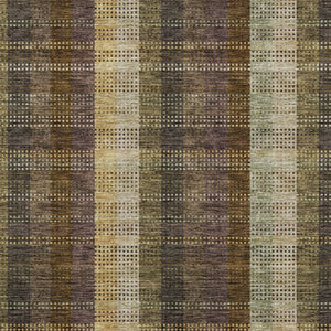 HomeRoots 5' Stylish Brown Taupe and Plum Plaid Area Rug - Durable, Washable, Perfect for Indoor & Outdoor Use 9' X 12' 613961