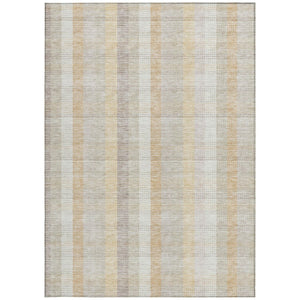 HomeRoots 5' Classic Plaid Indoor Outdoor Area Rug in Ivory Beige and Tan - Durable, Washable, Versatile Design 8' X 10' 613972