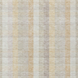 HomeRoots 5' Classic Plaid Indoor Outdoor Area Rug in Ivory Beige and Tan - Durable, Washable, Versatile Design 8' X 10' 613972