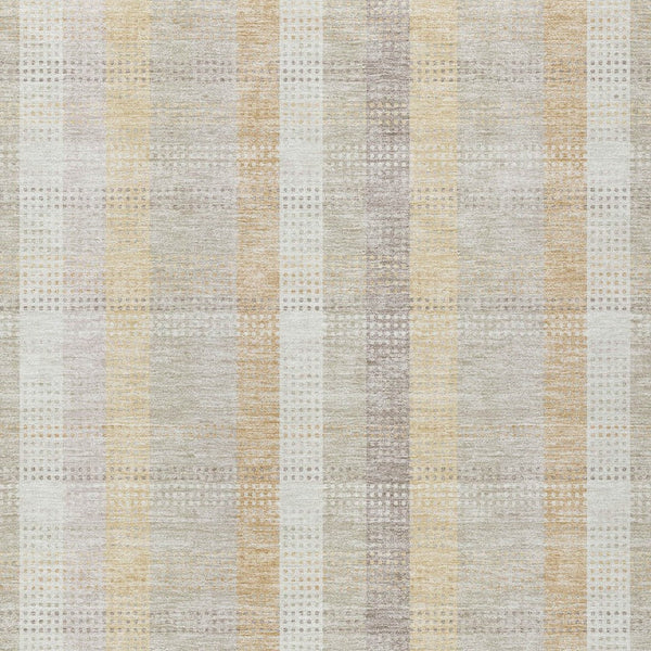 HomeRoots 5' Classic Plaid Indoor Outdoor Area Rug in Ivory Beige and Tan - Durable, Washable, Versatile Design 8' X 10' 613972