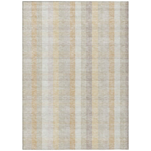 HomeRoots 5' Classic Plaid Indoor Outdoor Area Rug in Ivory Beige and Tan - Durable, Washable, Versatile Design 10' X 14' 613974