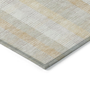HomeRoots 5' Classic Plaid Indoor Outdoor Area Rug in Ivory Beige and Tan - Durable, Washable, Versatile Design 10' X 14' 613974
