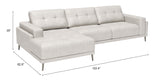 Bliss LAF Chaise Sectional Beige 110371 Zuo Modern