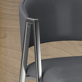 Christopher Knight Home® - Noble House - Marlon Modern Grey Leather 28.25 Inch Barstool - Set of 2