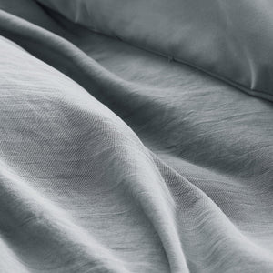 JLA Home Comfort Spaces - Soft Pinch-Pleat Comforter Set with Pre-Washed Microfiber, Lightweight Loft & Year-Round Cozy Breathability Blue/Grey AM10-0464