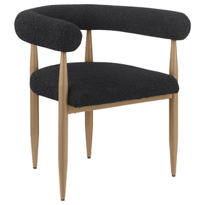 English Elm 2pc Mid-century Dining Side Chairs with Foam Padded Seats and Spindle Back in Neutral Wheat Upholstery Black 55.12 L x 32.68 W x 7.87 H B011P301318