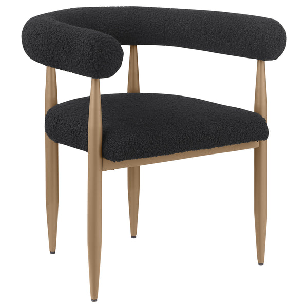 English Elm 2pc Mid-century Dining Side Chairs with Foam Padded Seats and Spindle Back in Neutral Wheat Upholstery Black 55.12 L x 32.68 W x 7.87 H B011P301318