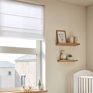 English Elm 1Pc 34X64" Cordless Roman Blind - Galen Matte Fabric For Light Control, Privacy & Modern Decor B035P341202