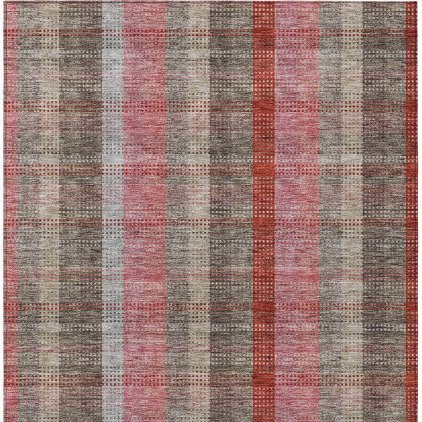 HomeRoots 5' Classic Plaid Washable Area Rug for Indoor and Outdoor Use - Durable, Stylish, Easy Care Design 9' X 12' 614003