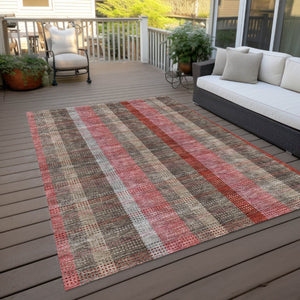 HomeRoots 5' Classic Plaid Washable Area Rug for Indoor and Outdoor Use - Durable, Stylish, Easy Care Design 10' X 14' 614004