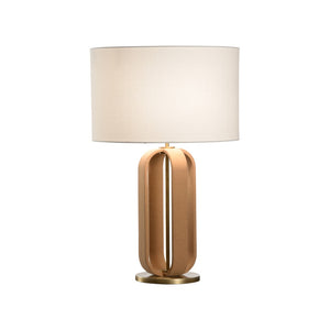 Ovalay Cork Table Lamp Brown, Gold 61400-WILDWOOD Wildwood