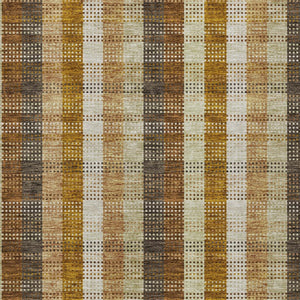 HomeRoots 5' Classic Plaid Rug in Wheat, Ivory & Brown – Durable, Washable Area Rug for Indoor & Outdoor Use 10' X 14' 614028