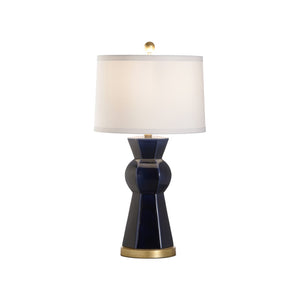 Lincoln Lamp Blue, Gold 61402-WILDWOOD Wildwood