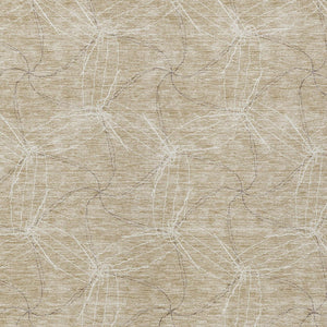 HomeRoots 5' Beige and Ivory Geometric Indoor Outdoor Rug - Stylish, Durable, Machine Washable for All Spaces 8' X 10' 614056