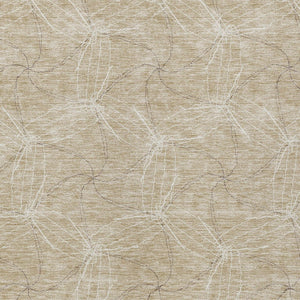 HomeRoots 5' Beige and Ivory Geometric Indoor Outdoor Rug - Stylish, Durable, Machine Washable for All Spaces 9' X 12' 614057